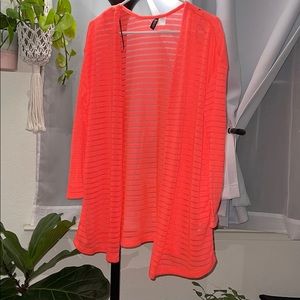 H&M Divided cardigan Sz small, coral